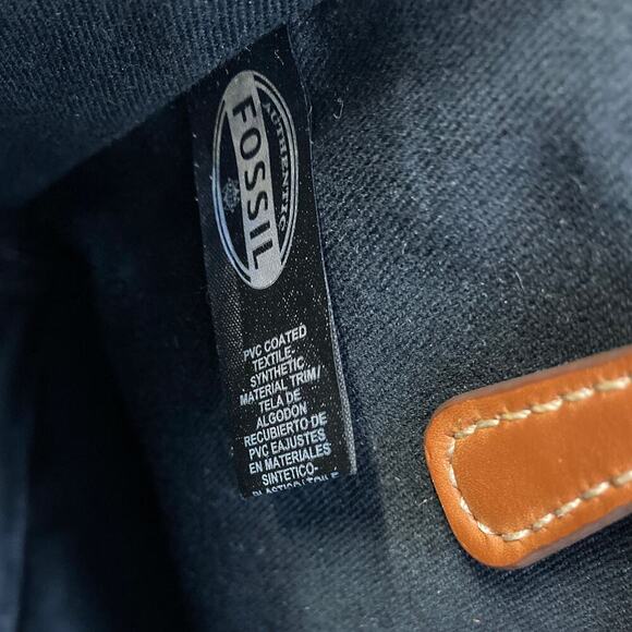 FOSSIL SMALL COATTED CANVAS BLUEPRINT CROSSBODY BAG (ASIS) - Picture 11 of 16